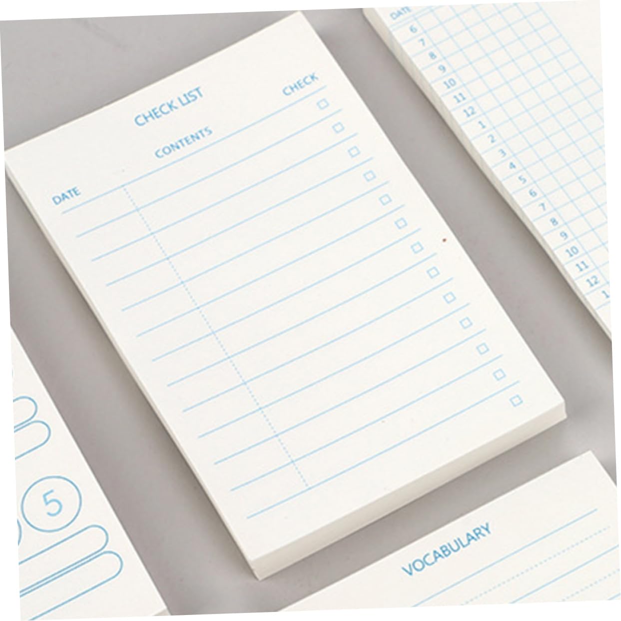 jojofuny 3 Pièces 12 bloc-notes livre de mots plaine Carnet de notes mini cahier école bloc-notes de poche carnet de fiches onglets de page Petit carnet blocs-notes Papier