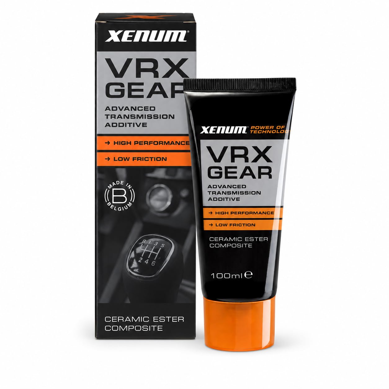 Xenum VRX Gear Aditivo Cerámico para Aceite de Transmisión 100 ml | Reduce Fricción, Ruido y Desgaste | Cambios Más Suaves | Para Cajas Manuales, Auxiliares y Diferenciales