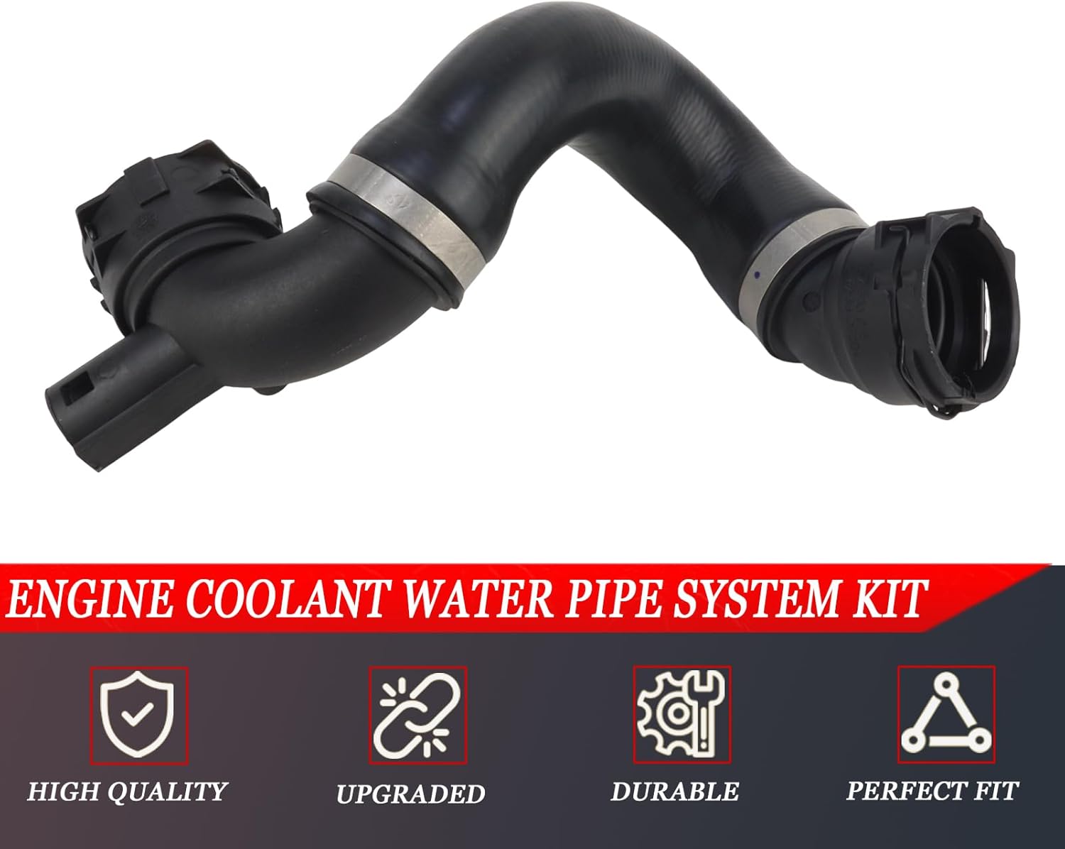 (13Pcs) Coolant Water Pipe System Kit for BMW 2006-2013 N51 128i 325i 328i 330i, Radiator Coolant Water Hoses Replaces 11537516414 11537545890 17127618510 13621433077 17117524710, See Fit!