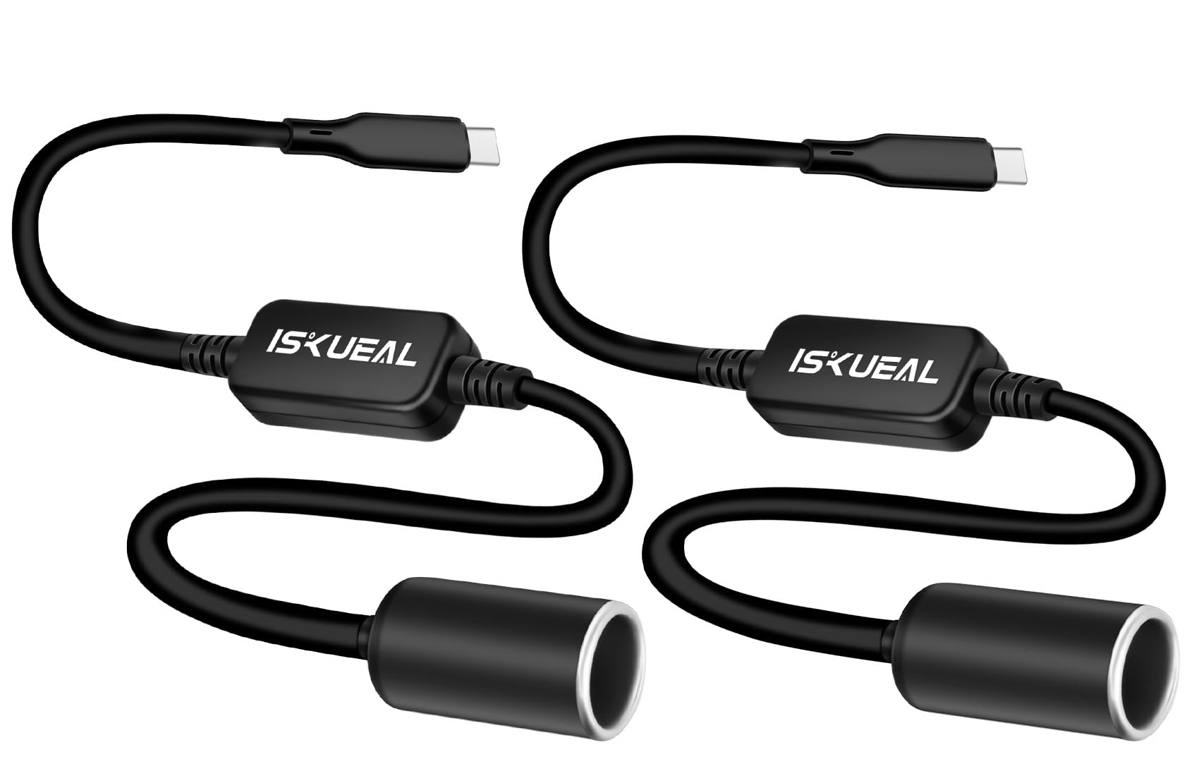 Amazon.com: Iskueal USB C to Cigarette Lighter Adapter 1 FT,2 of Pack, 12V  /18W, for Dashboard Cameras, Radar Detectors, GPS, in-Vehicle LED Strips,  and Other Automotive Electronics. : Health & Household