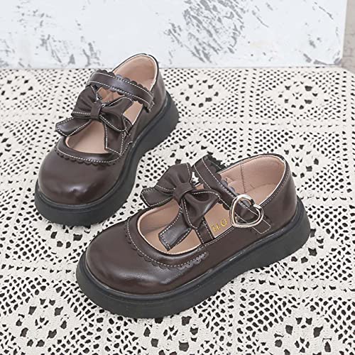 JOEupin Girls Lolita Mary Jane Flats Sweet Bow Low Heel Princess Oxford Dress Shoes4
