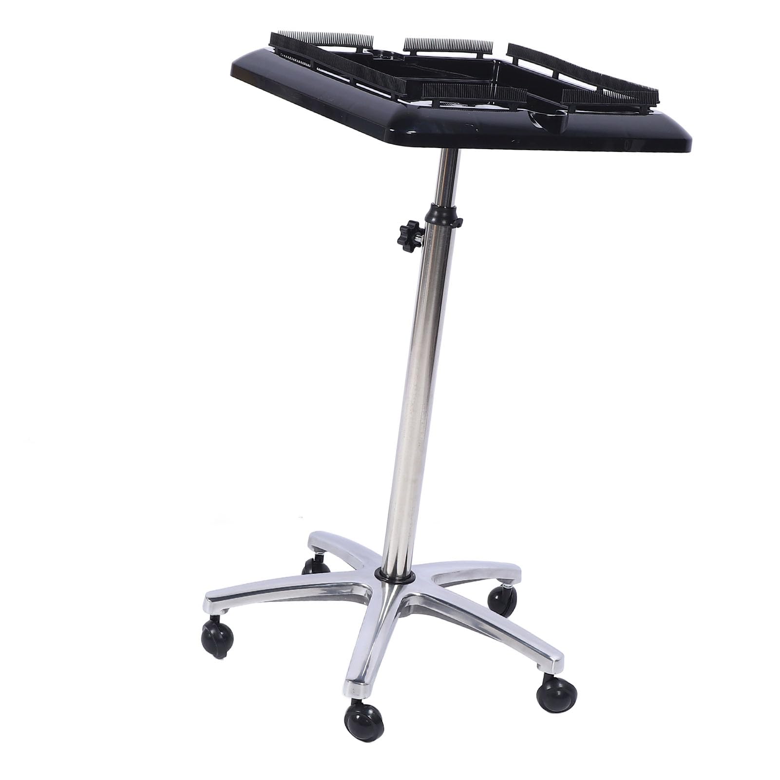 Generic Carro de Extensión de Cabello para Salón, Carrito con Bandeja Rodante, Multifuncional, Móvil, de Acero Resistente, para Estilista Profesional, ABS