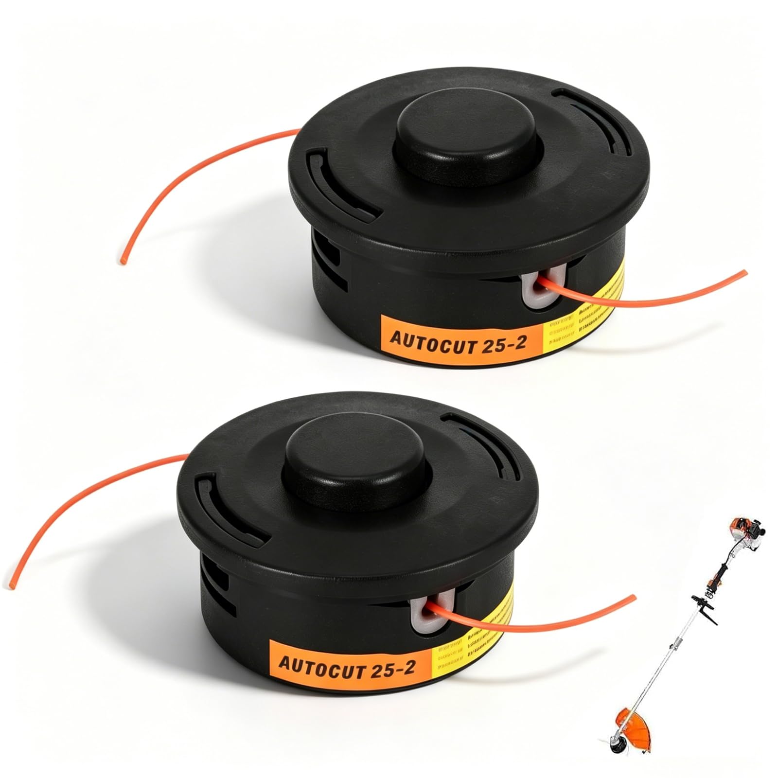 2 Stück mähkopf Für stihl autocut 25-2,Fadenkopf M10x1.0 Trimmerkopf | Trimmerkopf Für Stihl FS44 FS55 FS80 FS83 FS85 FS86 FS88 FS90 FS110 FS130