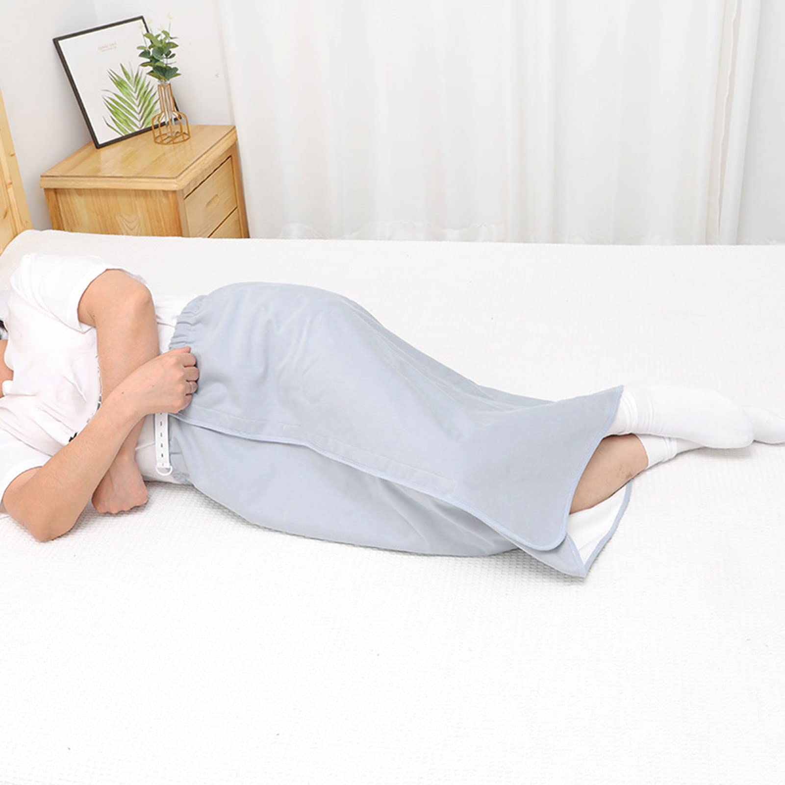 Gonna per Pannolini per Adulti, Materasso per Incontinenza Indossabile Assorbente Impermeabile Riutilizzabile con Cerniera in Cotone per la Casa (XL)
