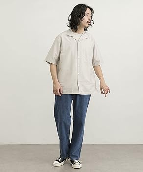 marka ショートモッズオーガニックコットン x シルク ネイビー marka マーカ オーガニックコットンシルク 高密度タイプライター