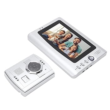 Video Doorbell Camera, Clear Images Home Video Doorbell 7 Inch AC100 - 240V High Definition for Villas (EU Plug)