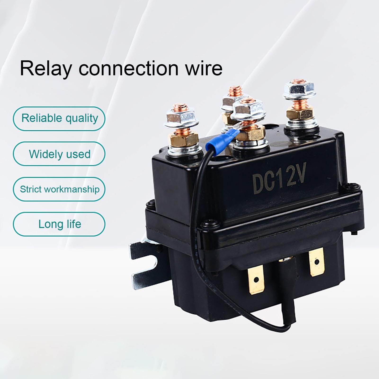 12 V, 250 A, set di relè magnetico per argano, per controllo multiuso, per auto