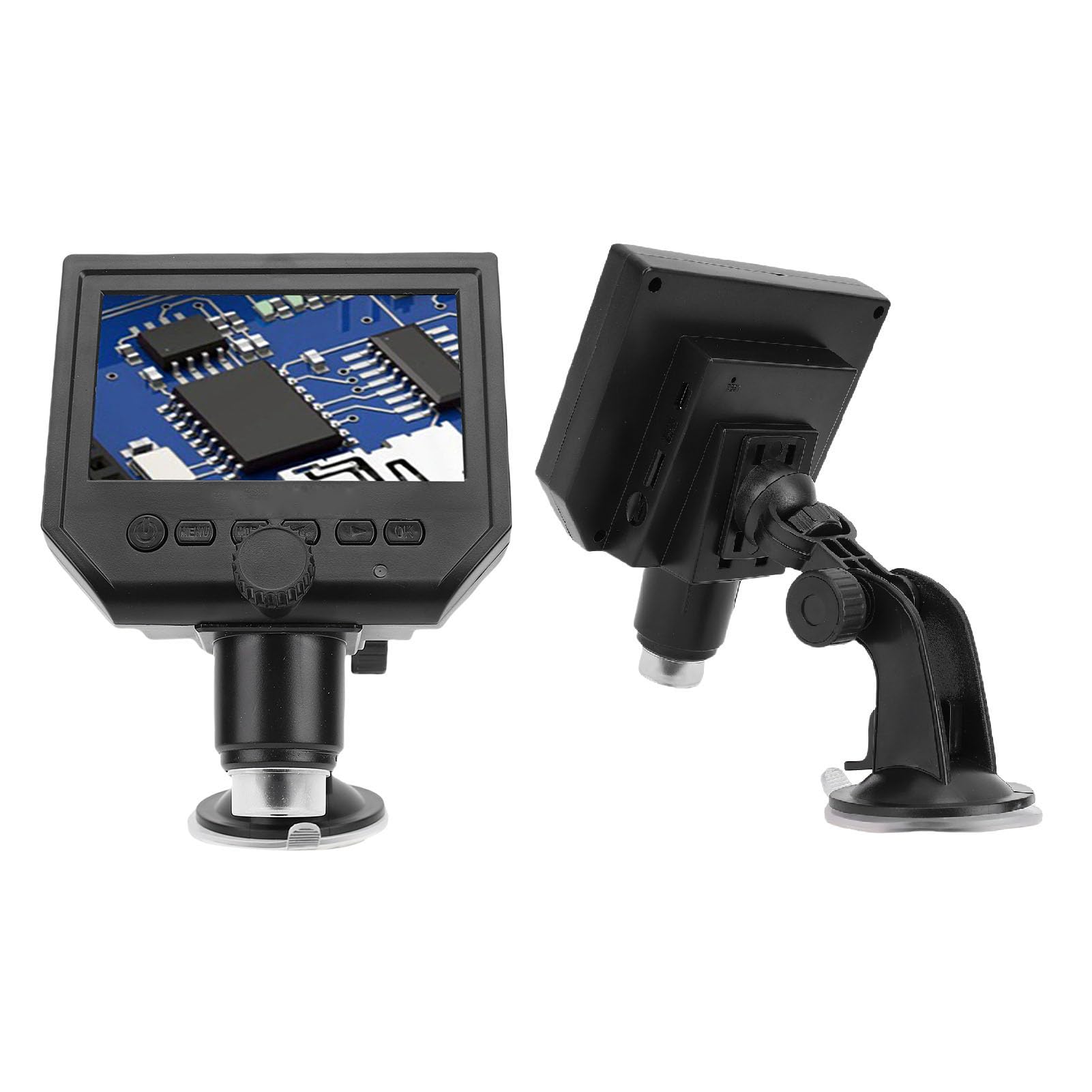 Sxhlseller Microscopio Digital con Pantalla HD 1080P de 4,3 Pulgadas y