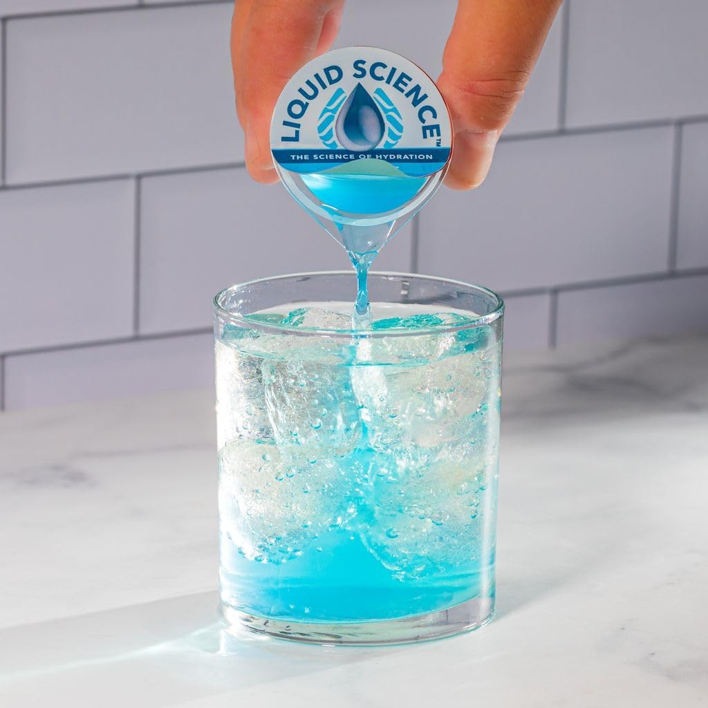 Java House Liquid Science Arctic Freeze Single Serve Hydration Pods - Peel and Pour - Cool Blue Raspberry Hydration - Pack of 48