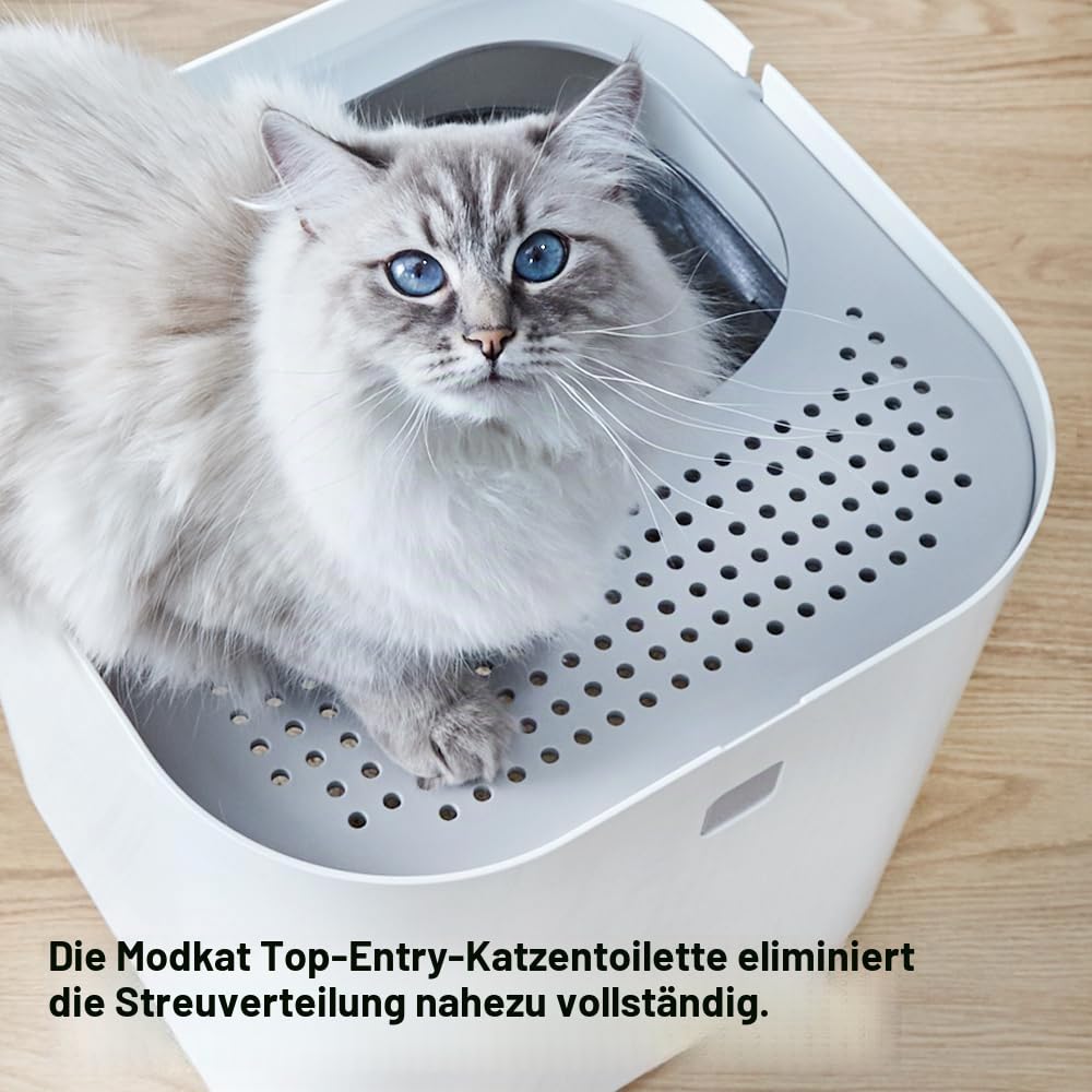 Modkat Katzentoilette Dacheinstieg, Weiß