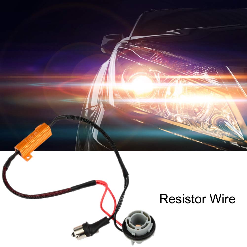 2pcs/set Load Resistor Connector Wire Wiring Harness Turn Signal light 1156