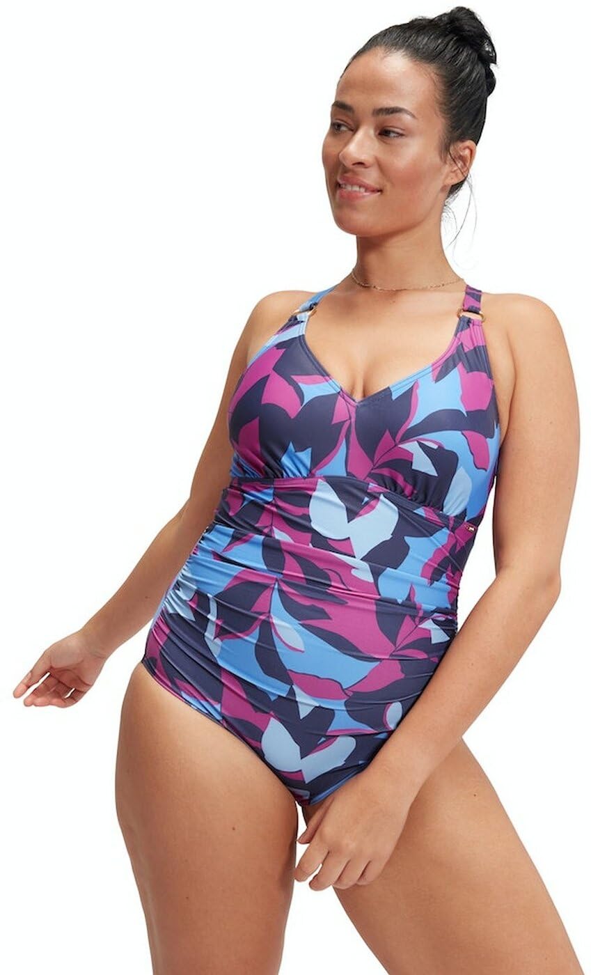 Speedo SPDSCU VNCK PRNT 1PC AF Blue/P Pure Blue/Wineberry/Curious Bl