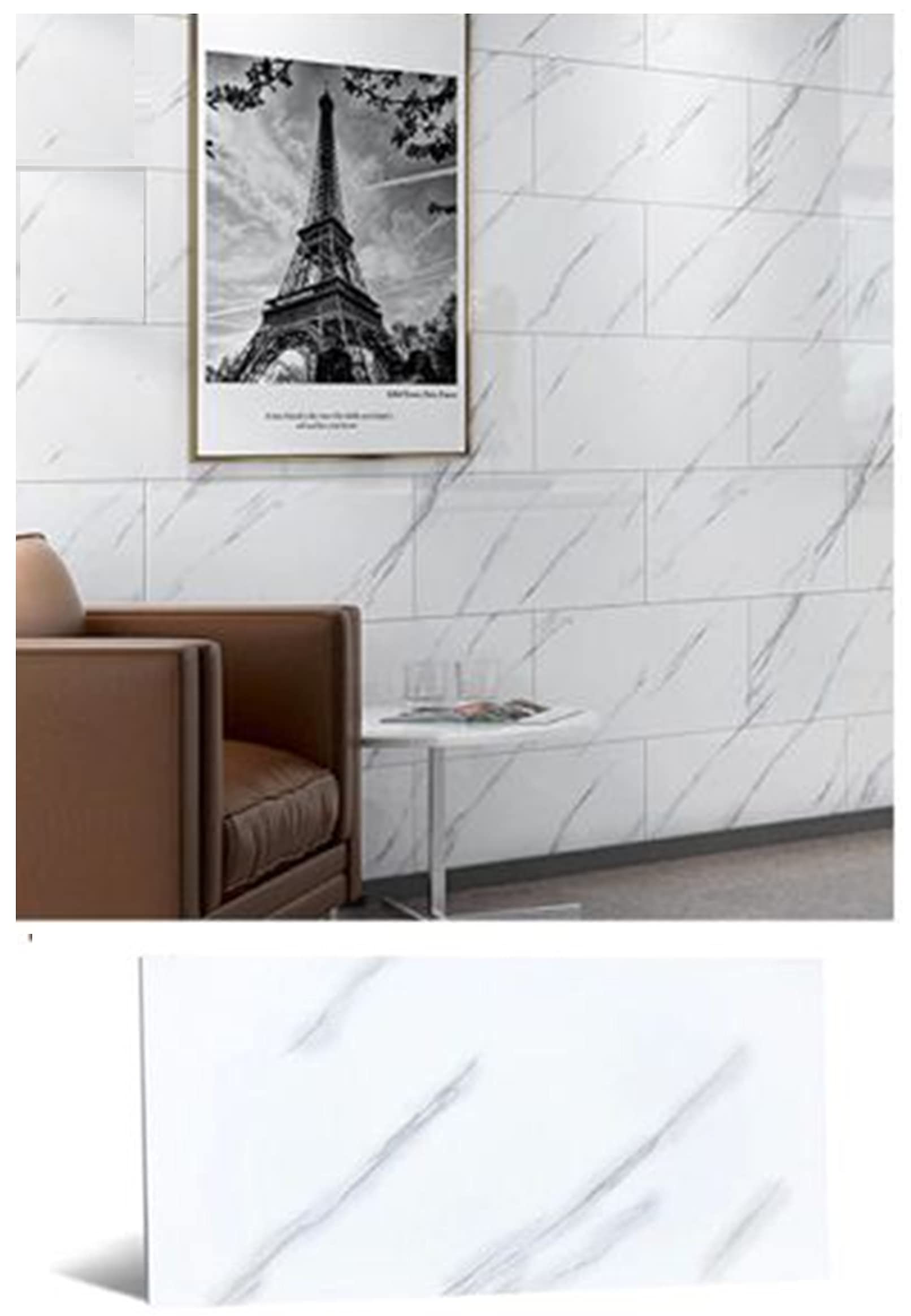 Lukzer 2PC Granite Marble Wall Sticker Wallpaper for Walls, Furniture, Table Top, Kitchen Slab, Floor/Home Décor Waterproof Self Adhesive Panel Wall Sticker (60 x 30 CM)
