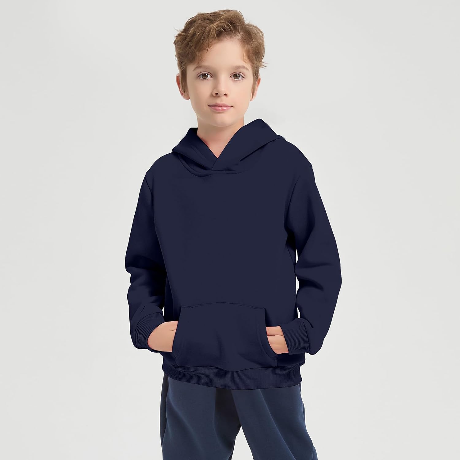 2-Pack Kids Fleece Hoodie Toddler Pullover Hooded Sweatshirt Long Sleeve Warm Hoodie with for Boys and Girls - Image 5