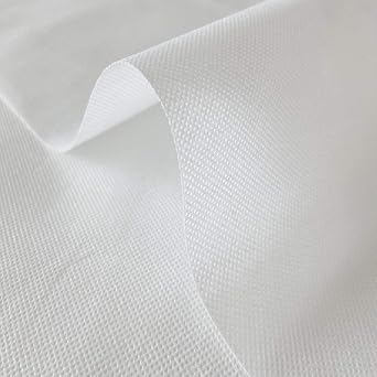 AK TRADING CO. Nonwoven 100% Polypropylene Fabric | Non-Woven Spunbond Interfacing for Sewing and Filters, 42 GSM (Medium Weight) (60 Wide, White - 1 Yard)