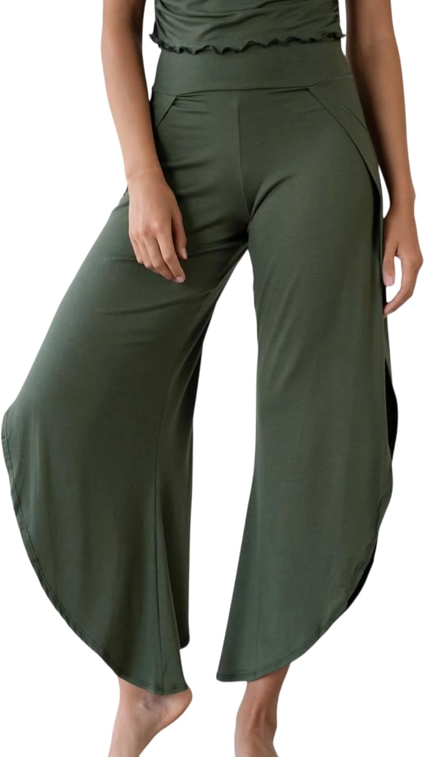 Hixiaohe Wide Leg Yoga Pants for Women Casual High Waisted Comfy Sweatpants Loose Joggers Dance Flowy Lounge Pants