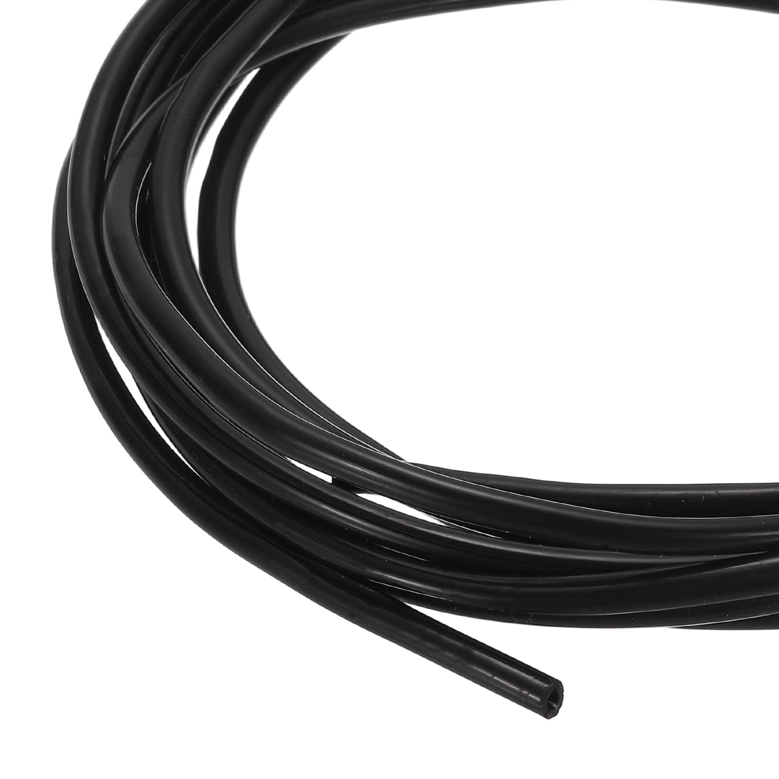 sourcing map 3 m Split Silicone Cable Sleeve Tubing, ID 3mm Black Split Silicone Tube Cord Organizer Wire Shielding Sheathing Wrap for USB Charge Power Cord Audio Video Cable