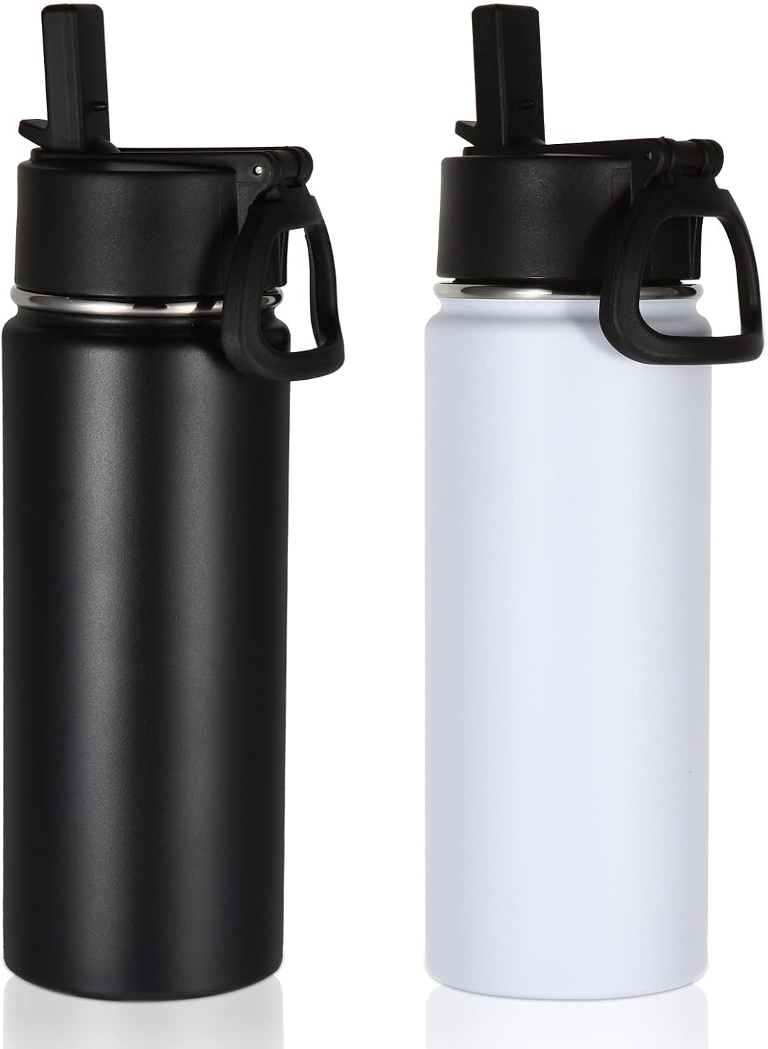 Volhoply 18oz Insulated Water Bottle Bulk 2 Pack,Kids Stainless Steel