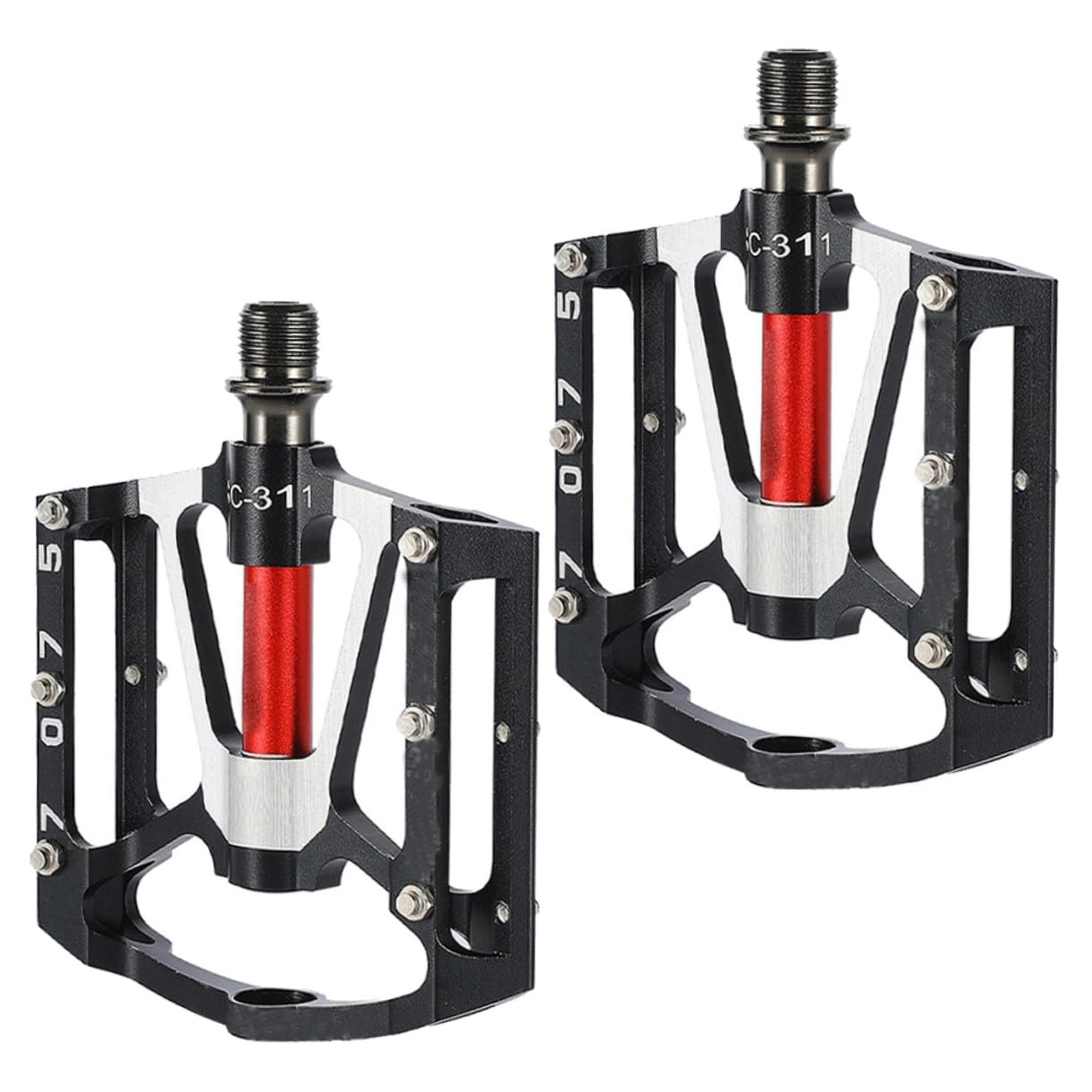 POPETPOP Pedali Platform in per Mountain Bike e Bici Pedali con Cuscinetti Sostituzione Facile Design per Prestazioni Affidabili e Comfort Guida