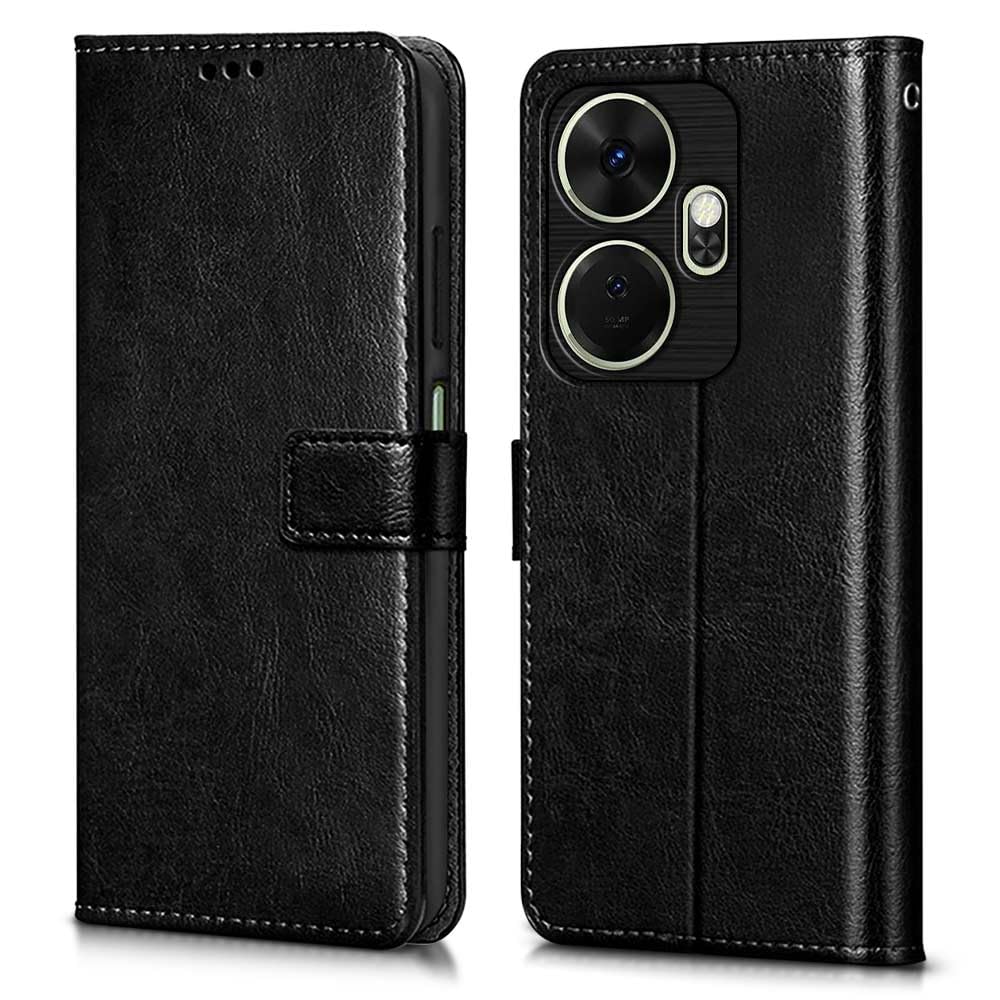 WOW IMAGINE Shock Proof Flip Cover Back Case Cover for Itel P55 Plus 4G (Flexible | Leather Finish | Card Pockets Wallet & Stand | Black) (B0CWLGNHNR) Amazon Price History, Amazon Price Tracker