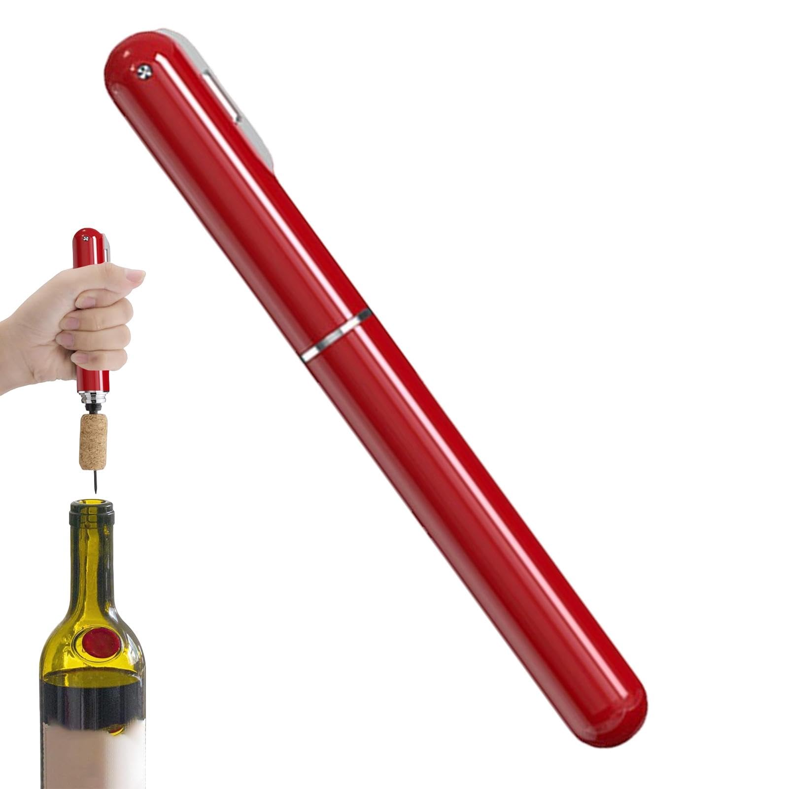 Ghshanog Lot de 4 tire-bouchons, tire-bouchon à pompe à air, tire-bouchon en plastique, coupe-capsule pour la maison, le bar et les fêtes