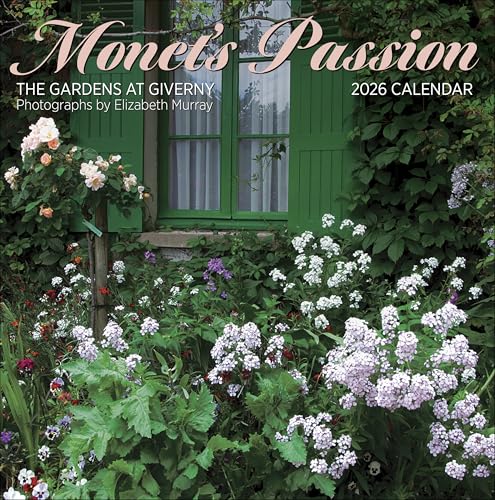 Wall Calendar 2026, Monet’s Passion: The Gardens at Giverny Photography, 12 Months, Large Grid Design Featuring 12 Artworks