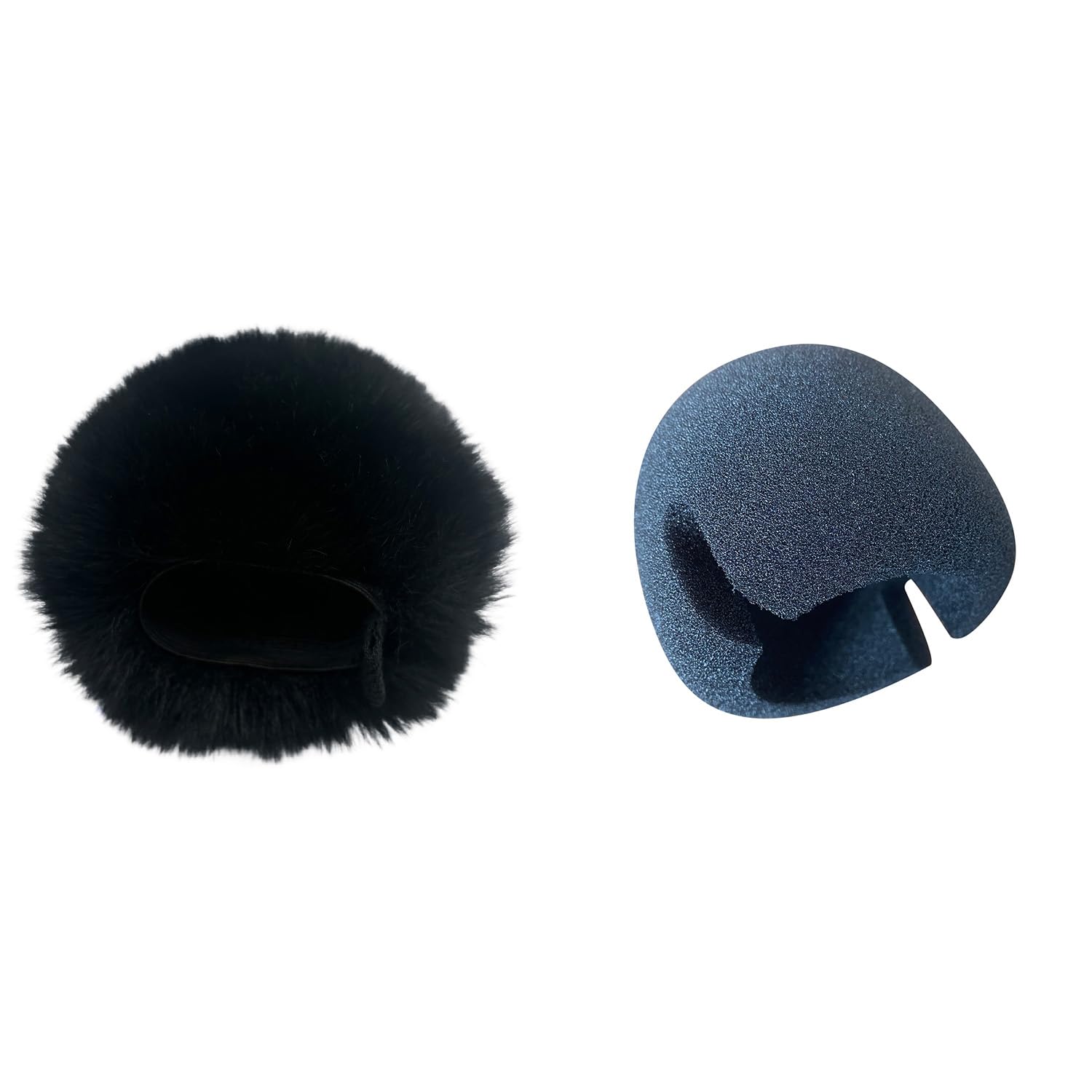 Dead Cat Pop Filter Fit For ZOOM H4essential Handy Portalble recorder Furry Windscreen&Foam Microphone Windshield Sponge cover (Black and Foam)