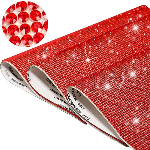 36000 Pieces Bling Bling Crystal Rhinestones Sticker DIY Car Decoration Sticker Self-Adhesive Glitter Rhinestones Crystal Gem Stickers for Car and Present Decoration, 9.4 x 7.9 Inch (Red) 36000 Pieces Bling Bling Crystal Rhinestones Sticker DIY Car Decoration Sticker Self-Adhesive Glitter Rhinestones Crystal Gem Stickers for Car and Present Decoration, 9.4 x 7.9 Inch (Red)