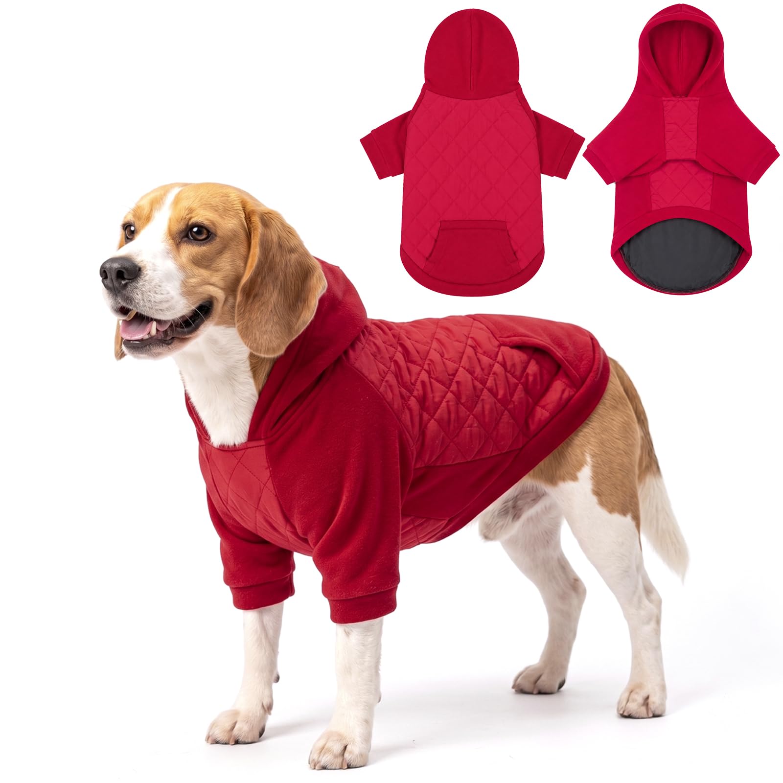 Dog Coat with Legs Hooded Winter