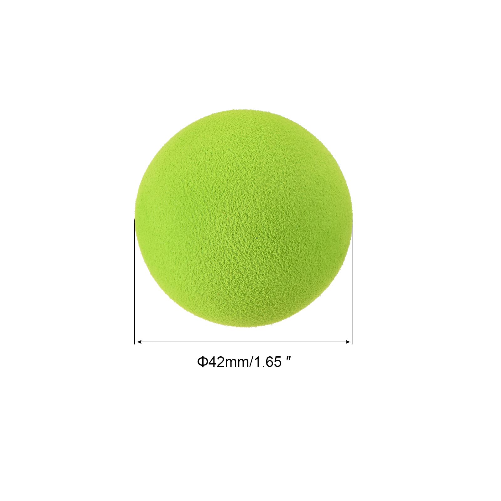 PATIKIL Piankowe piłki golfowe, 10 sztuk gąbki EVA, 42 mm, ćwiczenia, huśtawka do treningu w pomieszczeniach, zielone