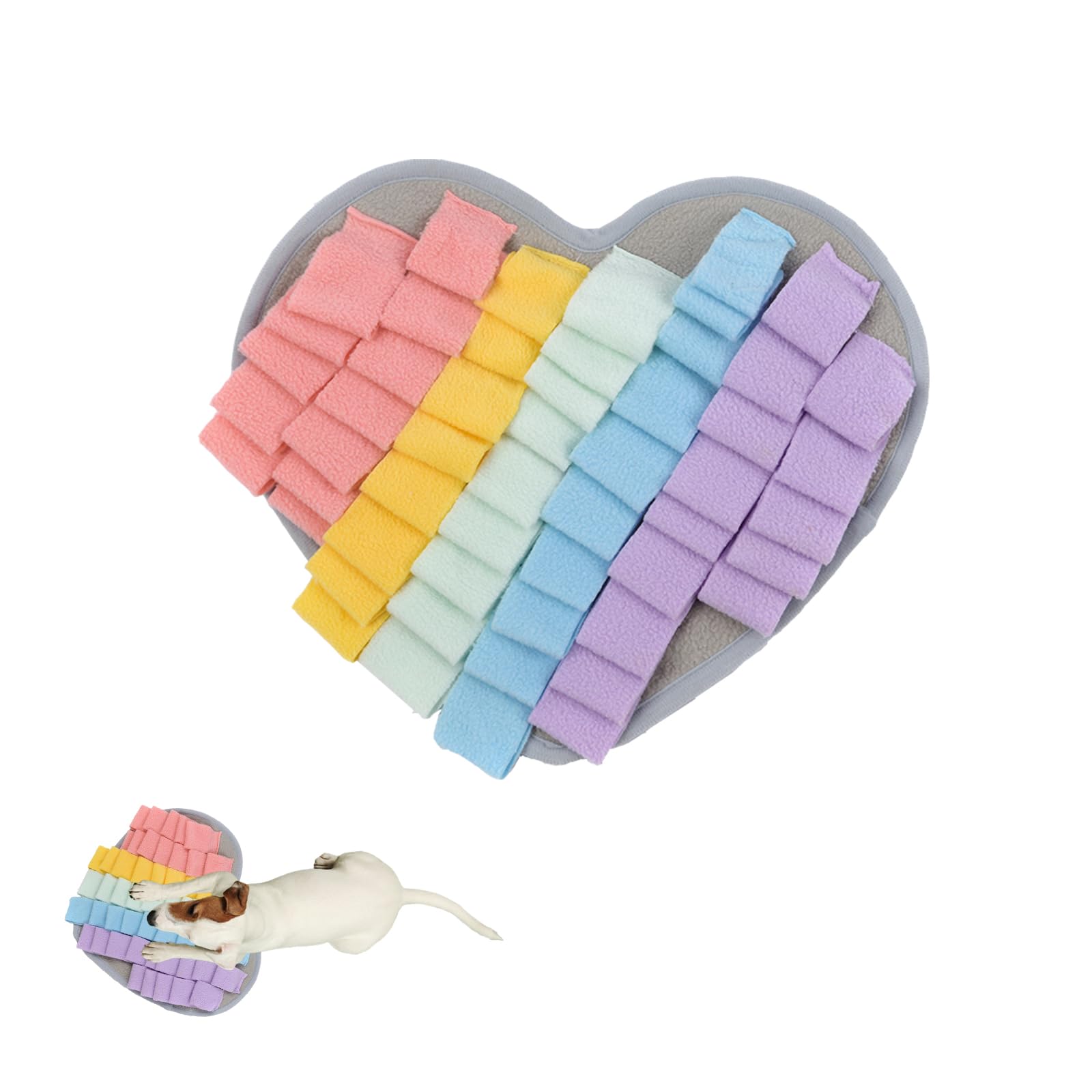 CavspkArt Alfombra olfativa para perros, 35 x 30 cm, alfombra olfativa, juguete interactivo, juguete para buscar comida, accesorios para perros