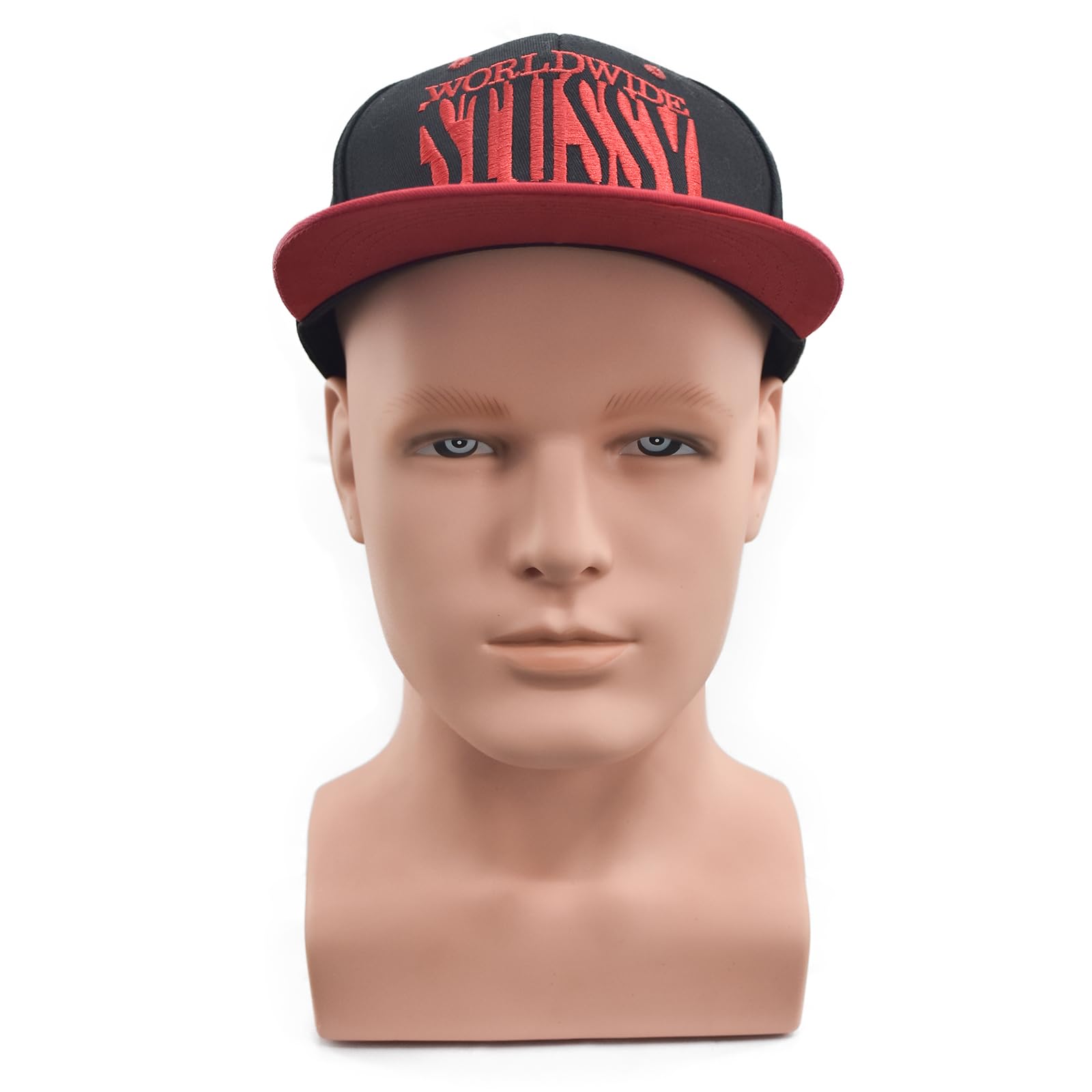 Cabeza de maniquí de hombre Cabeza de maniquí profesional para exhibición Pelucas Sombreros Auriculares Máscara Gafas de sol Joyería y Scravat Soporte de exhibición (UK-90guangtou)