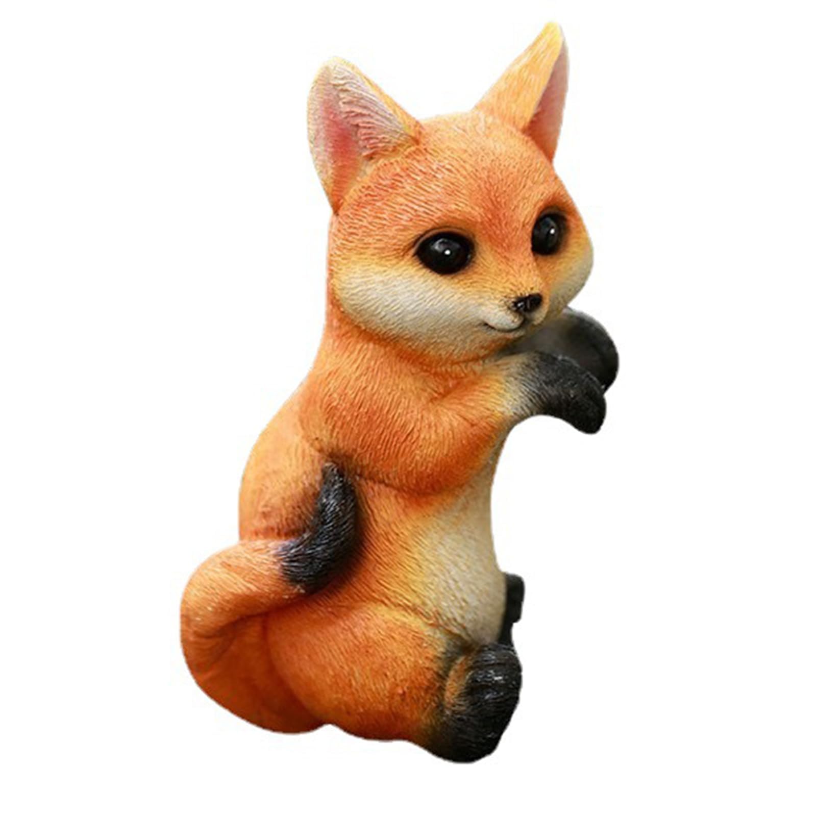 YXCQHZM Resin Animal Statue Flowerpot Garden Ornaments Outdoor Hugger Figurines Hanging Decor Patio Gardening Sculpture (Fox)
