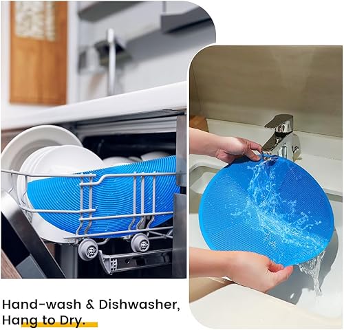 Miniatura 6 de Foghut Tapete multiuso para microondas, paquete de 3 salvamanteles, almohadilla caliente, soportes para ollas, mantel individual, soporte para