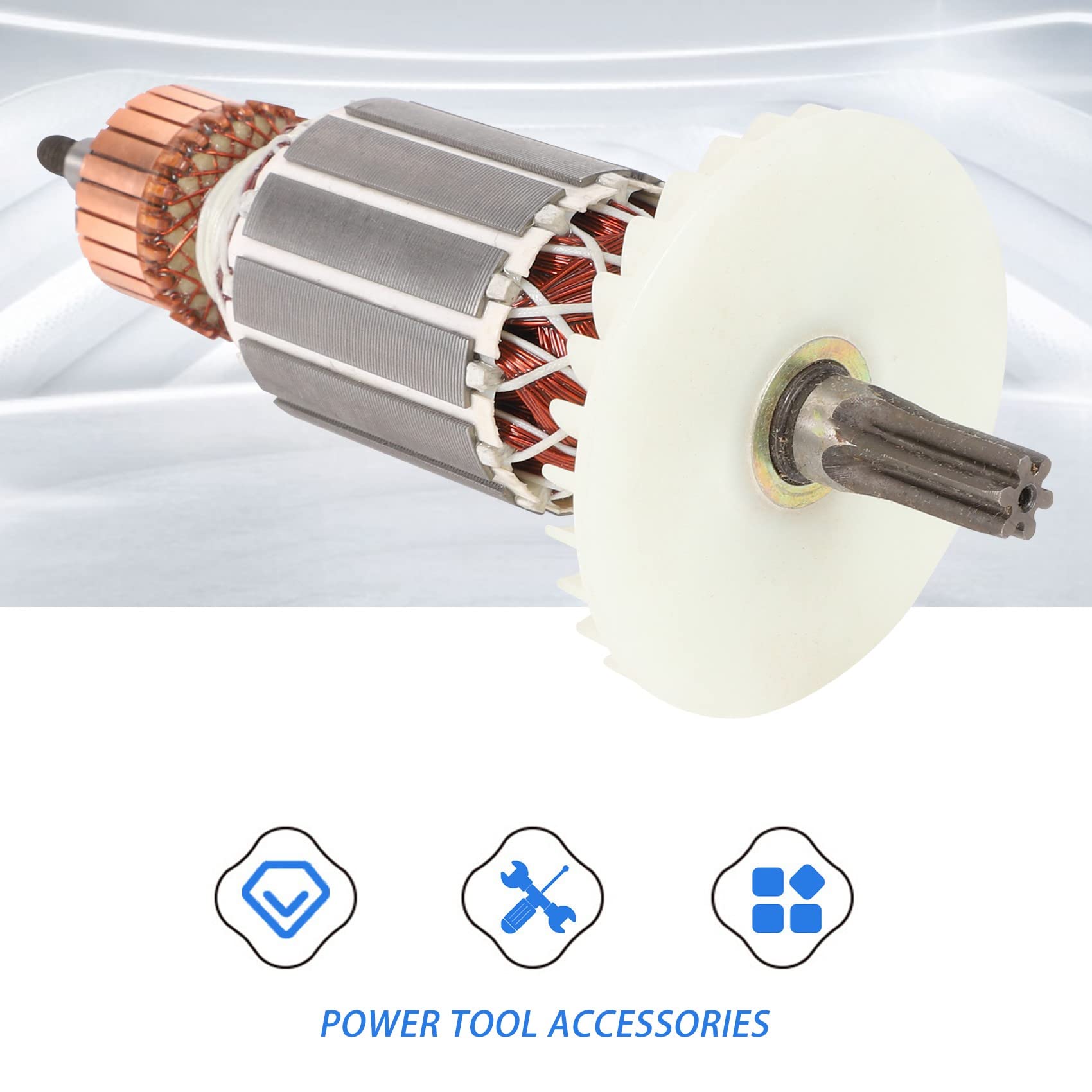 Ancre de Rotor 220 V Remplacer pour 360591E DH40MRY DH40M DH40MR DH40SR DH40FR Marteau Rotatif à Tige CanneléE