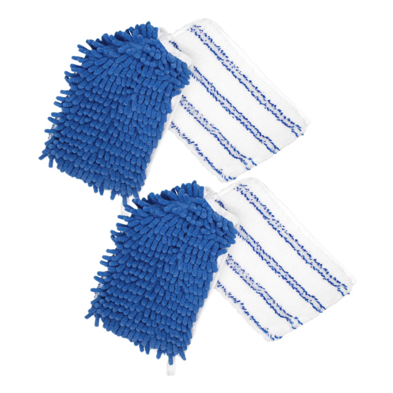 Ipetboom 6pezzi Panni Sostitutivi Chenille per Mop Ricambi Riutilizzabili per Pulizia Pavimenti Assorbe Sporcizia Compatibili con Superfici Ceramica e Piastrelle