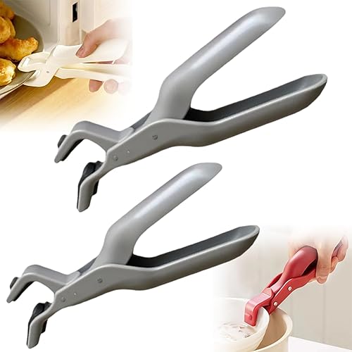 Miniatura 14 de Pinzas para placa caliente, clip multifunción antiquemaduras, clip de silicona antideslizante con aislamiento térmico antiquemaduras, pinzas