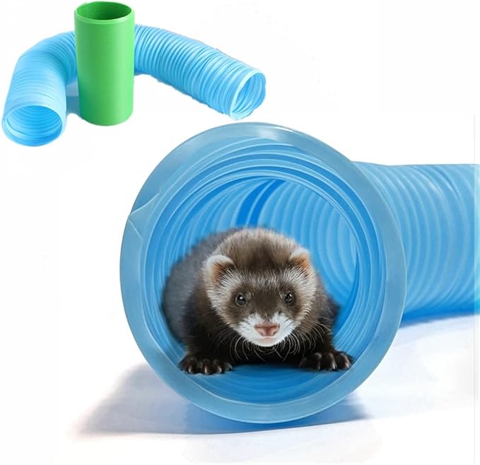 2 Pack Collapsible Ferret Tunnel Fun Plastic Guinea Pigs