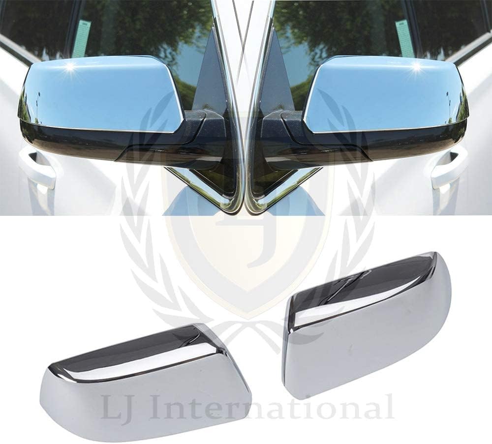 Quality Accessories Triple Chrome Plated Top Half Mirror+ Tahoe+Suburban+Yukon (Top Mirror Covers Only)