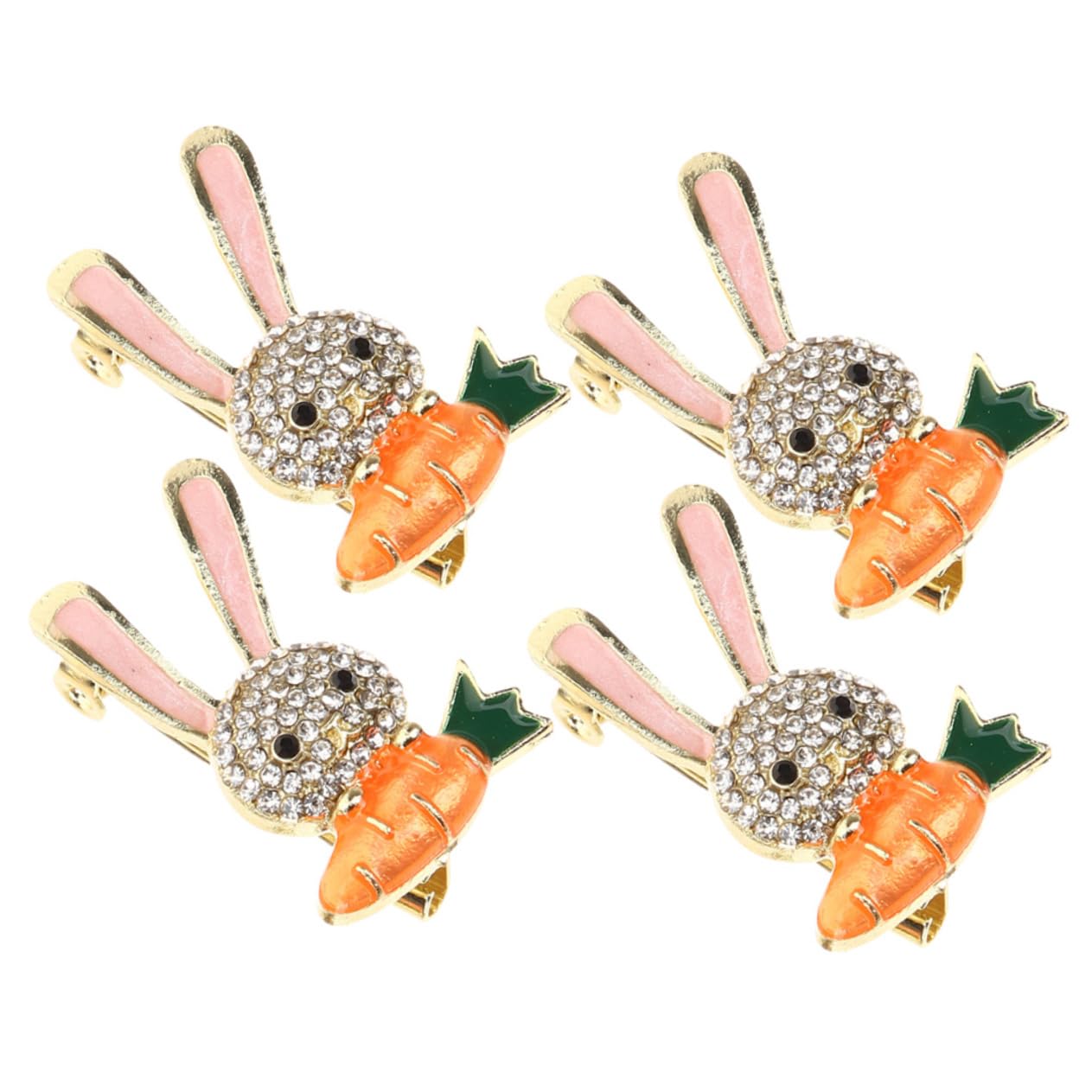 16pezzi Spille Forma Di Coniglio Per Donna Spille Decorative Per Cappello e Giacca Accessori Creativi Per Abbigliamento e Zaino
