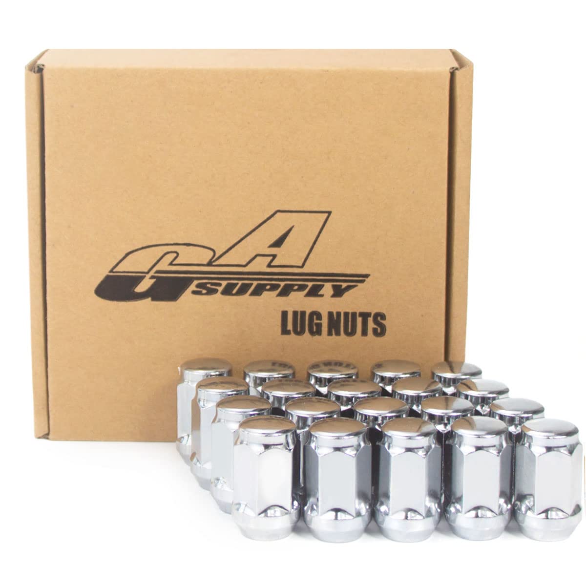 20 1/2" 1.6" 3/4 19mm Hex Chrome Acorn Factory Style Lug Nuts For