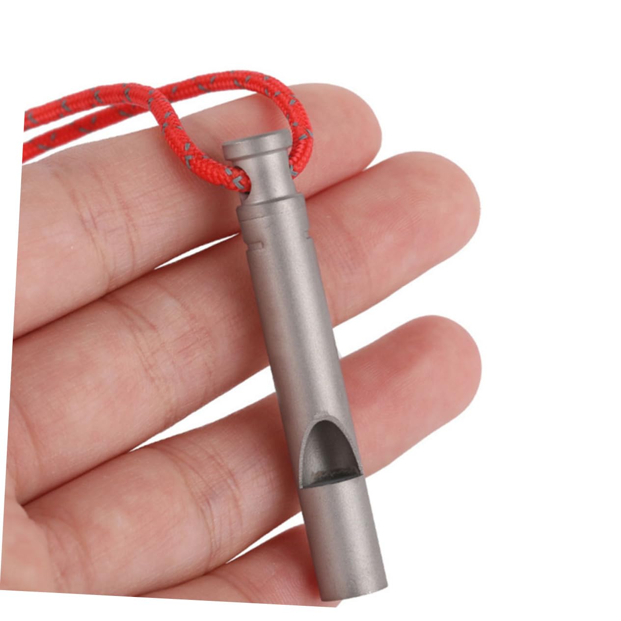 Toyvian Titanpfeife Wandern Pfeifen Mit Lanyard Notpfeife Sportpfeife Mit Lanyard Party Sport & Freizeit Notfall Pfeifen Hängende Pfeife Wanderzubehör Pfeife Hängt Silver