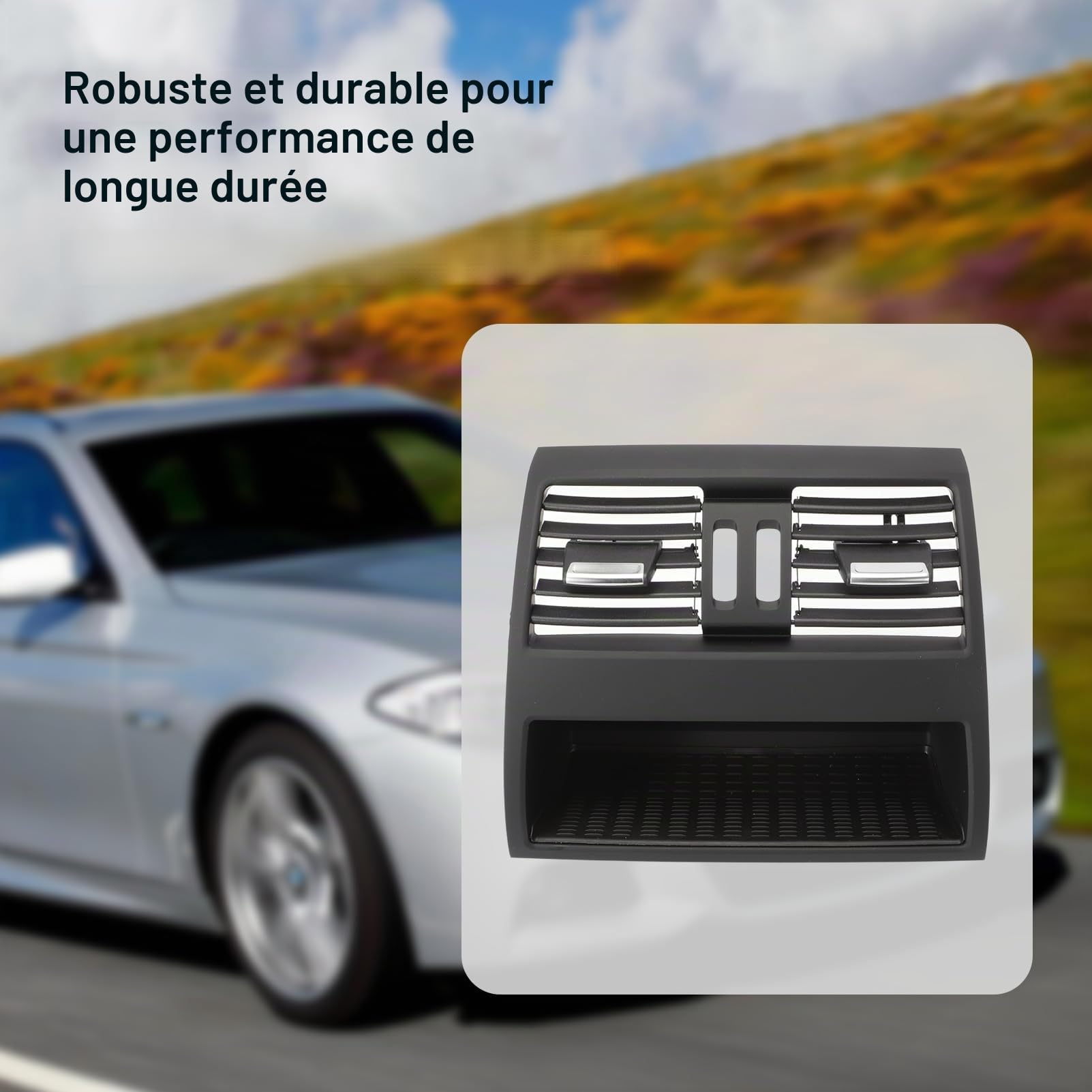 Grille d'aération arrière compatible avec console centrale F10 F11 Série 520 523 525 528 530 535 550 M5 2010-2016 64229172167