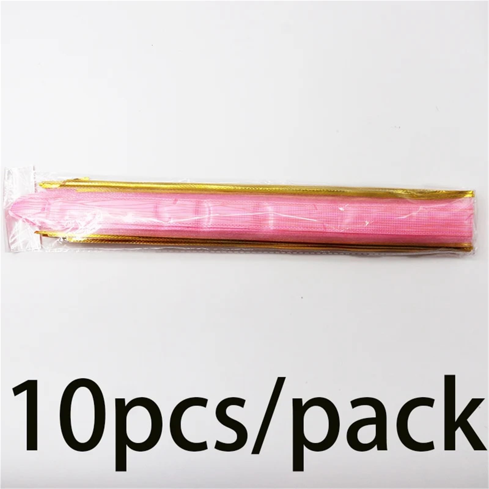 10 szt. Wstążka z kokardą do pakowania prezentów Multicolor 22x26cm na świąteczne dekoracje(Roze)