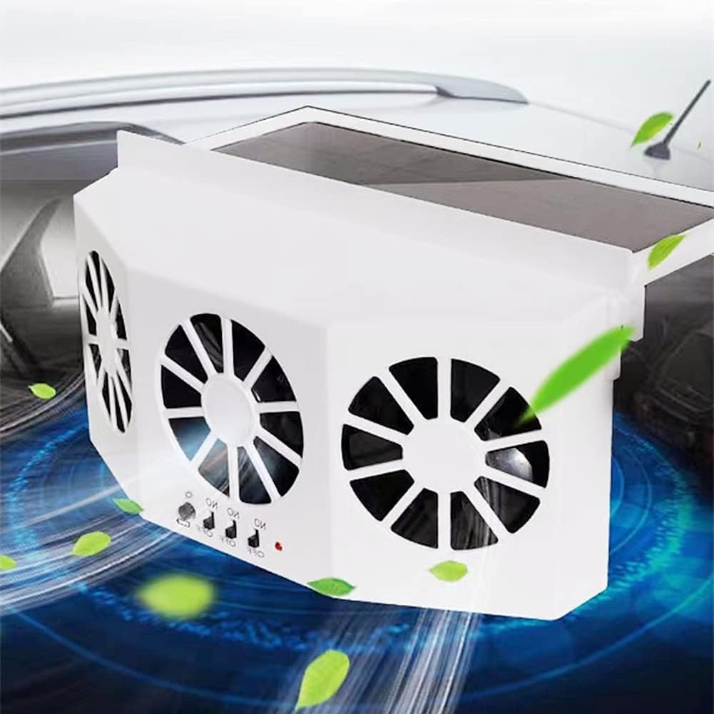 MYUOOT Solar Car Window Fan, Vehicle Solar Power Car