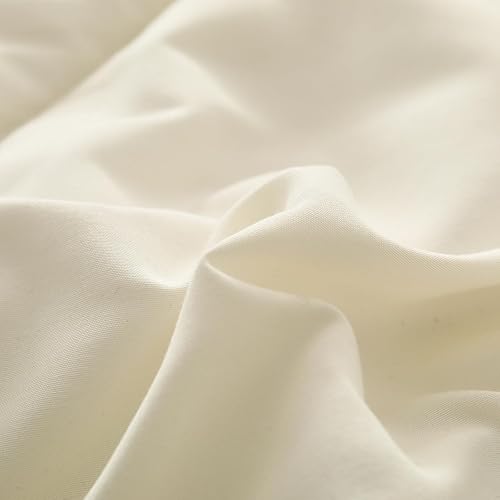Miniatura 4 de WURUIBO Juego de edredón de microfibra ultrasuave, juego de edredón individual, color crema, 5 piezas, ropa de cama en una bolsa, ligero para todas