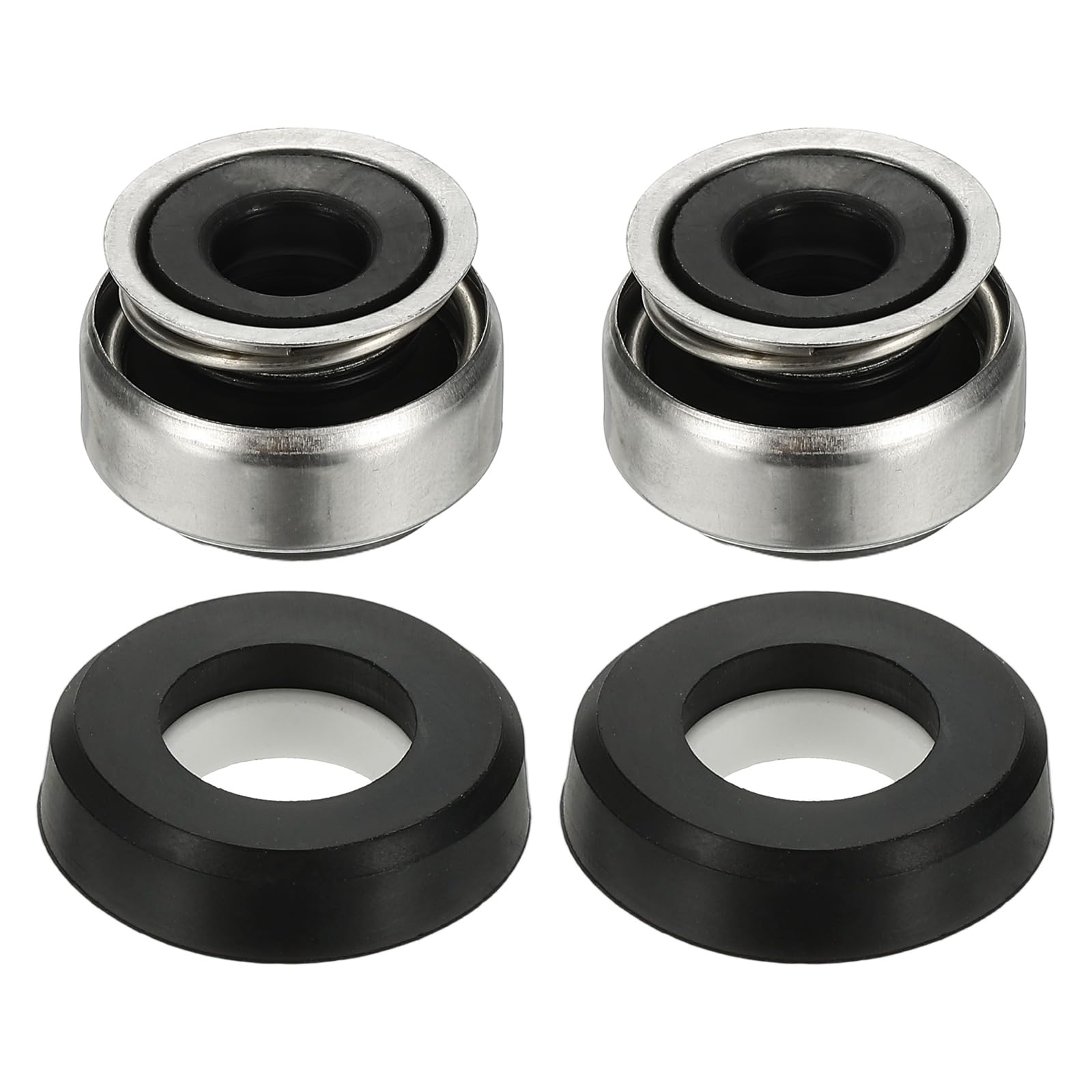 PATIKIL Mechanical Seal Kit, 2 Pcs 10mm / 0.4 Inch Gas Water Pump Replace Mechanical Shaft Seal Replacements Kit