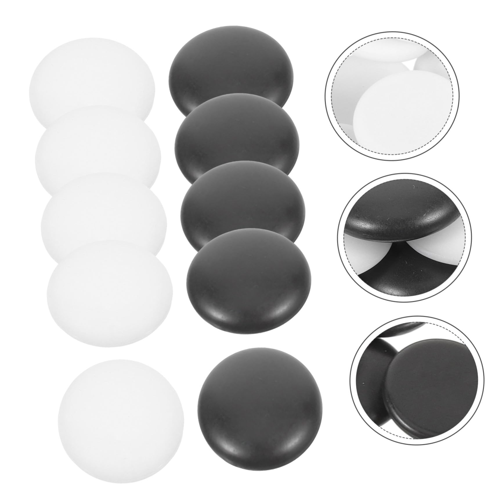 Hemobllo Pezzi Go da Gioco 360 Pezzi Resistenti in Resina, Piccole Pietre per Scacchi Artigianali, Accessori per Giochi da Tavolo per Casa e Scuola
