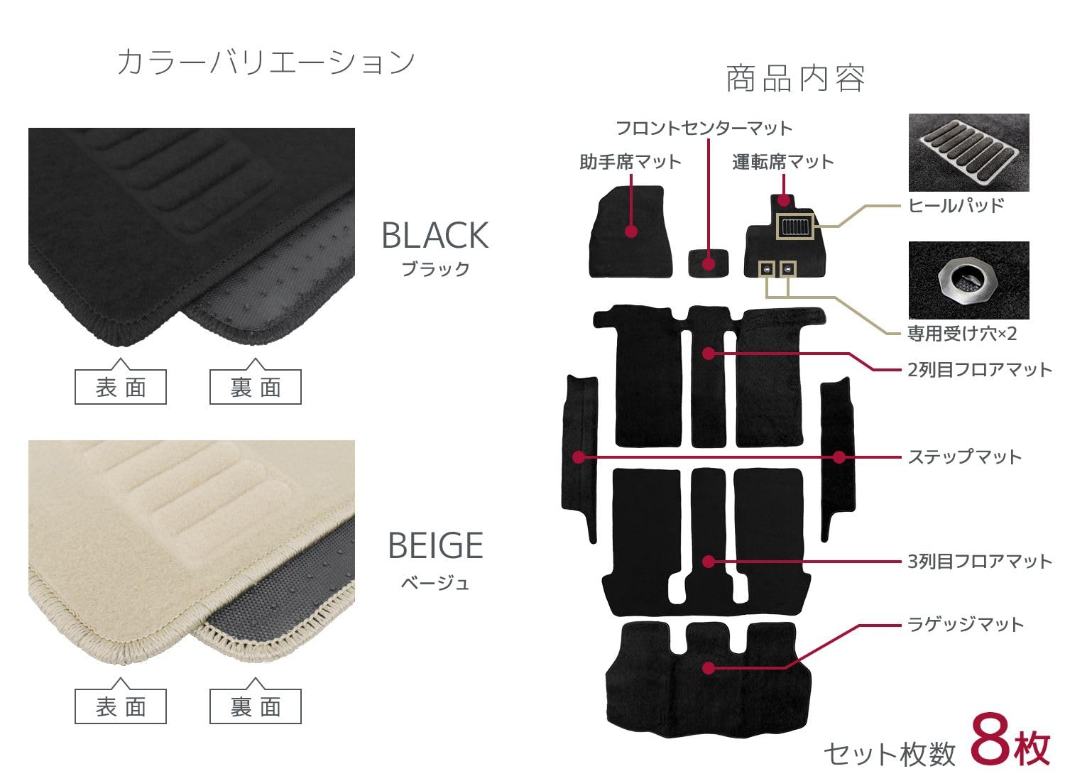Amazon | WEIMALL ヴォクシー対応 ノア対応 エスクァイア対応 80系 