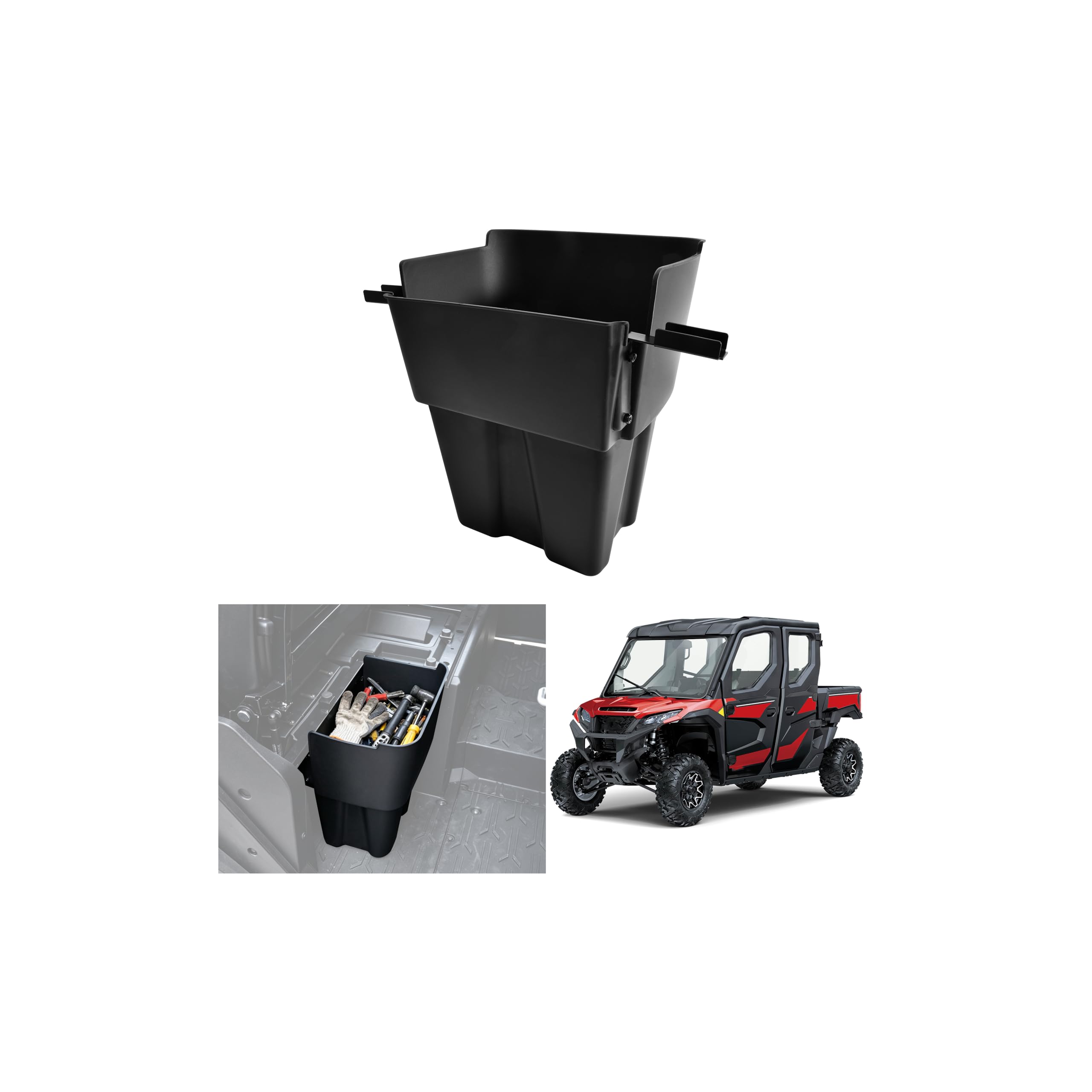 Photo 1 of SAUTVS Under Seat Storage Box for Kawasaki Ridge Crew 2025
